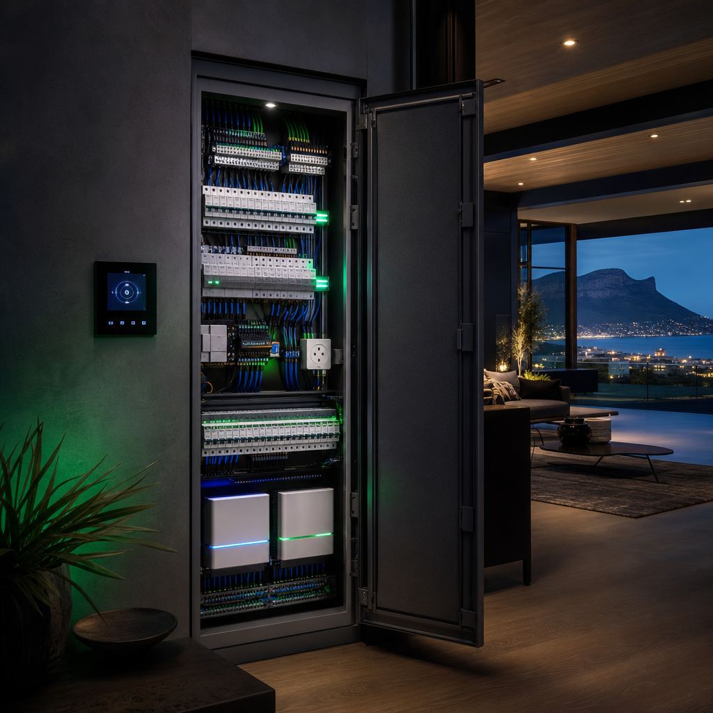 Modern home with smart energy systems